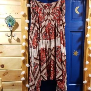 Free People Boho Scarf Skirt with pockets . Size 4